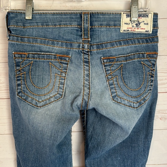 True Religion Size 25 Rust Brown Big T BPQL COASTL SNSE Low Rise Skinny Jeans - Picture 4 of 13